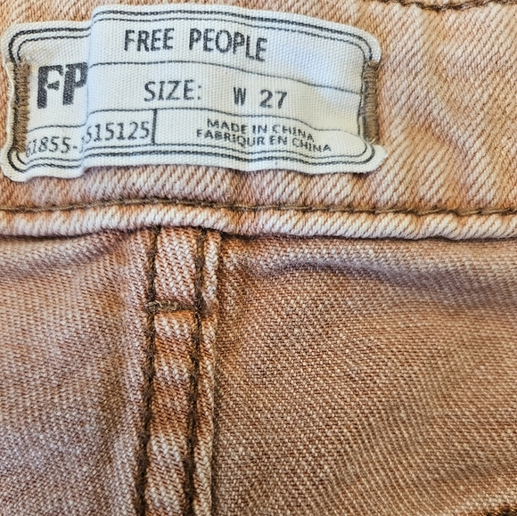 Free People Distressed Ripped Cutoff High Rise Denim Short - Picture 2 of 7